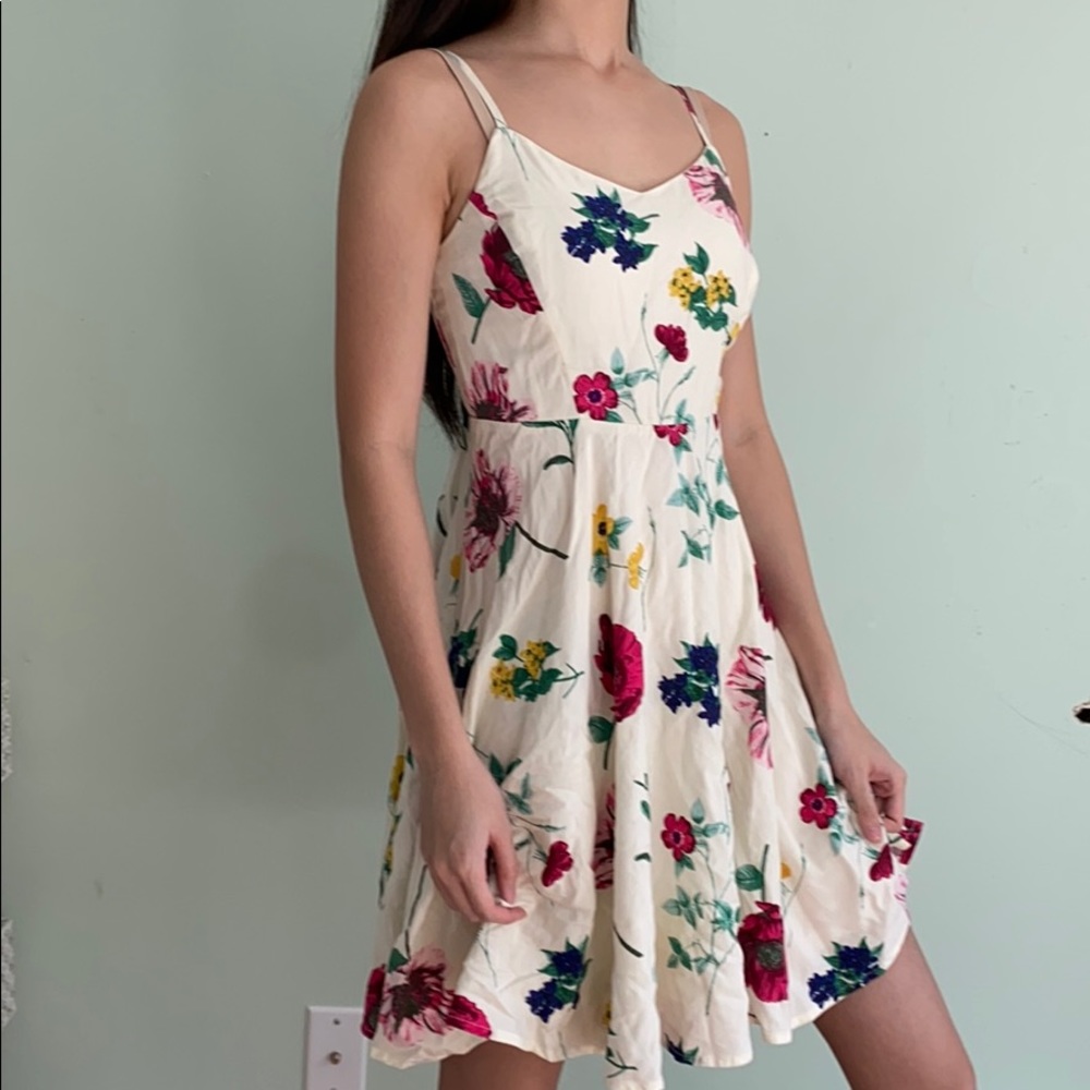 Floral strap dress